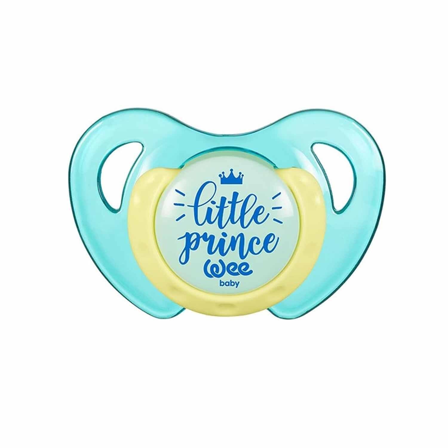 Wee Baby Desenli Kelebek Damaklı Emzik No 1 0-6 Ay Erkek Rengi