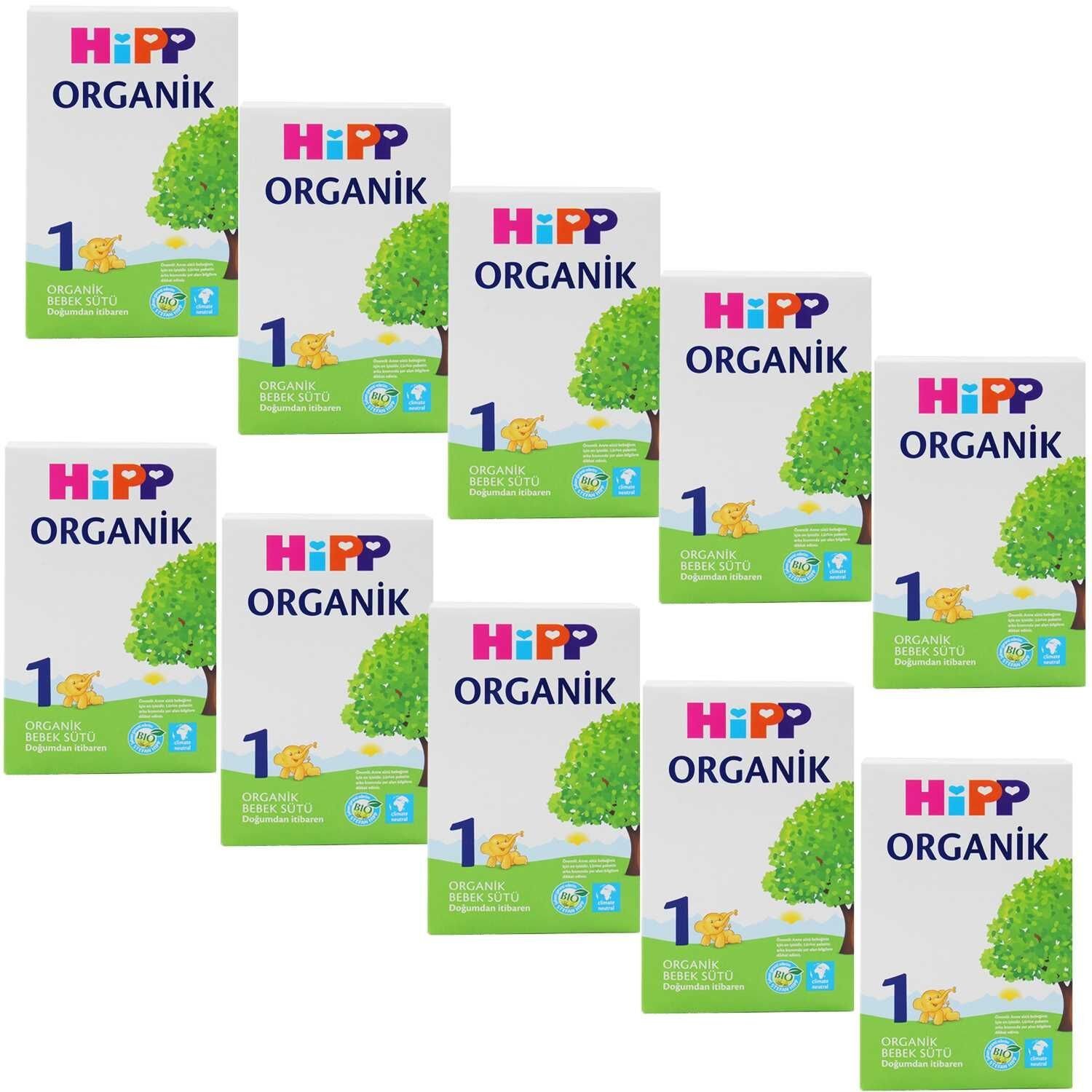 Hipp 1 Organik Bebek Sütü 300 gr 10 ADET