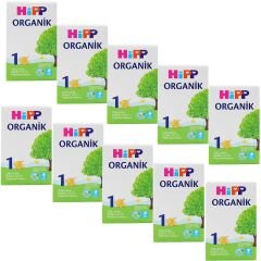 Hipp 1 Organik Bebek Sütü 300 gr 10 ADET