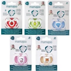 Mamajoo Saklama Kutulu Desenli Ortodontik Silikon Emzik 0+Ay