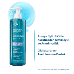 Ducray Keracnyl Yağlı Ve Akneye Eğilimli Ciltler İçin Temizleme Jeli 400 ml