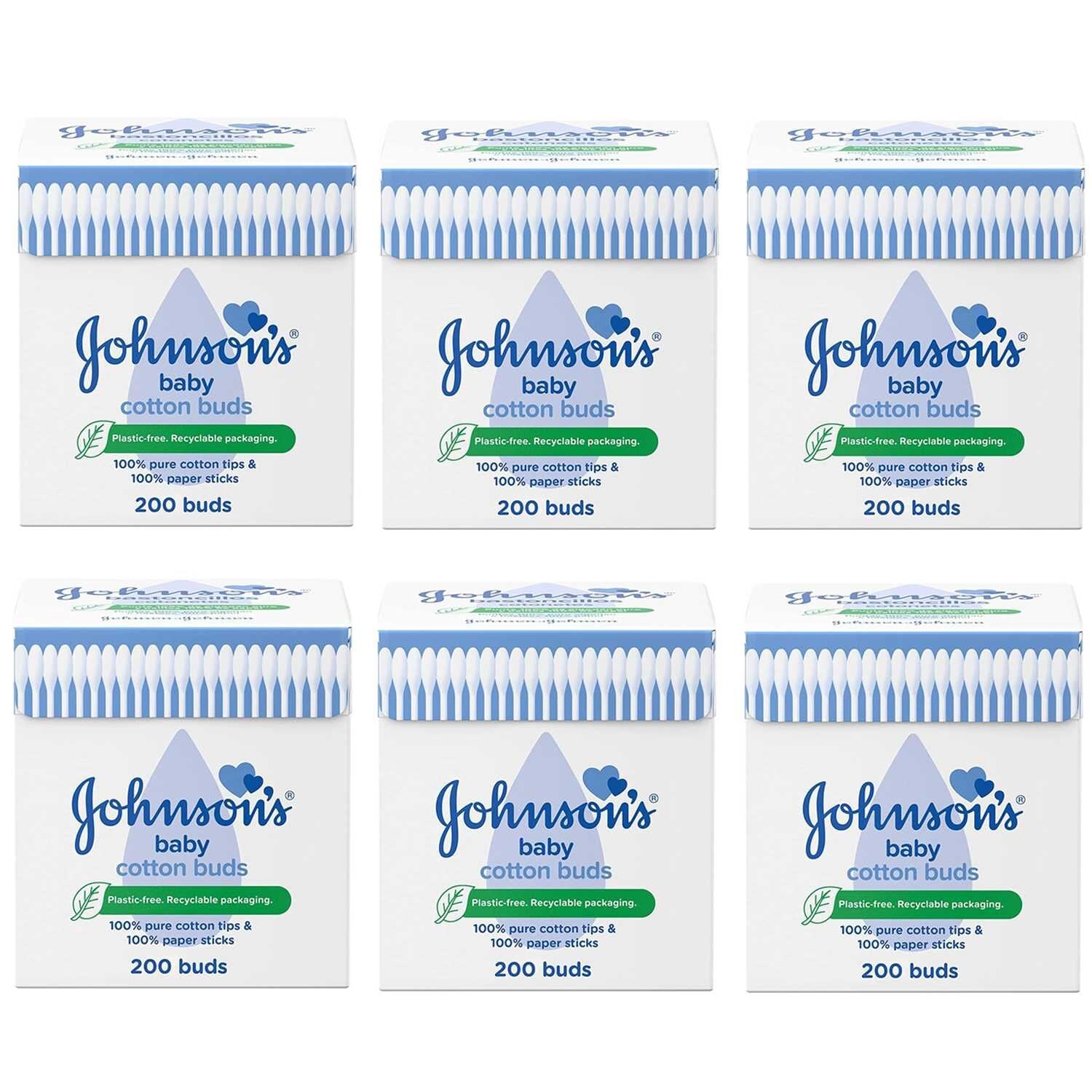 Johnsons Baby Kulak Temizleme Çubuğu 200 lü 6 ADET