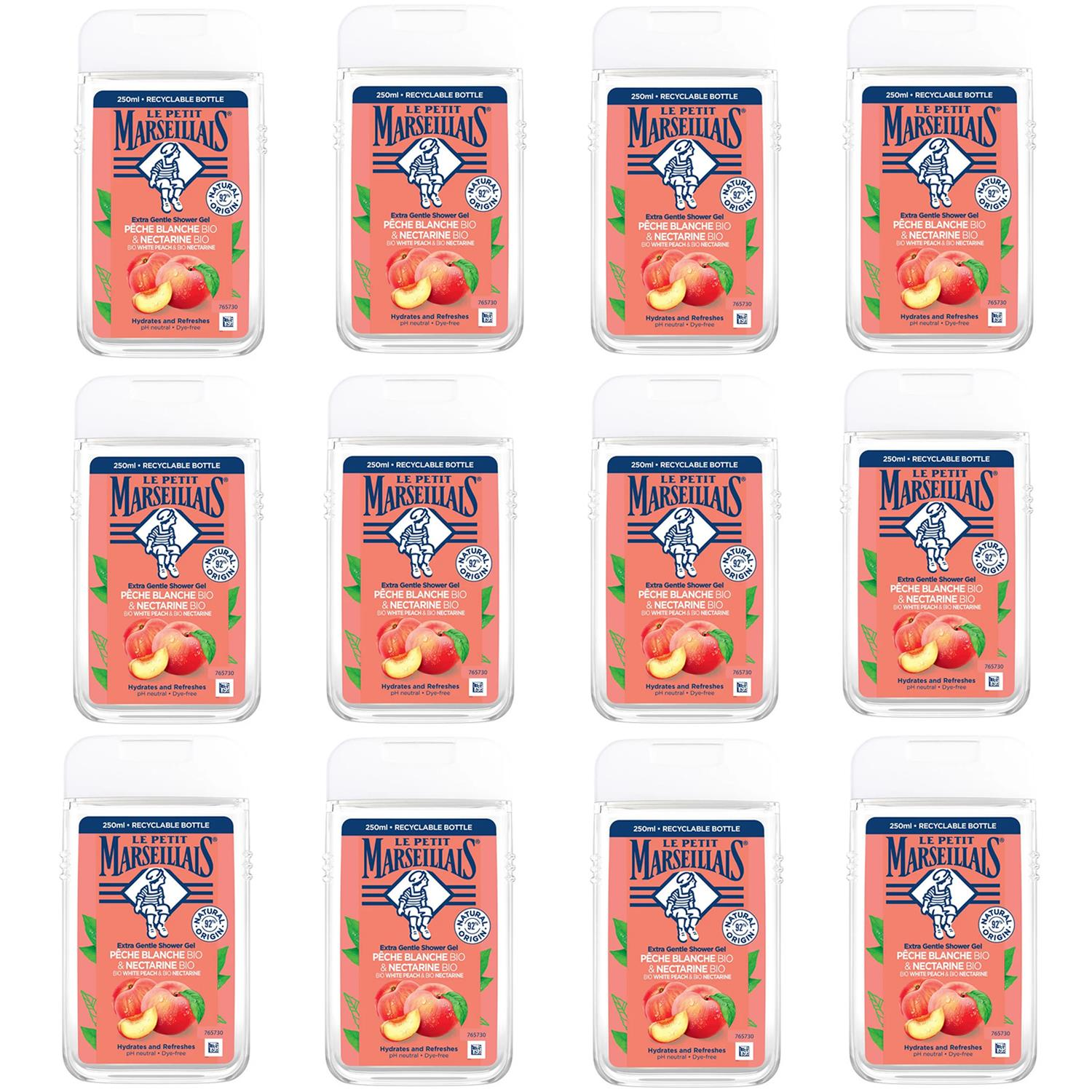Le Petit Marseillais Beyaz Şeftali Ve Nektarin Duş Jeli 250 ml 12 ADET