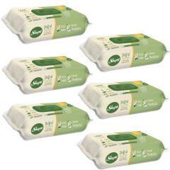 Sleepy Doğal Organik Pamuklu Temizlik Havlusu 50 Yaprak 6 Lı PAKET