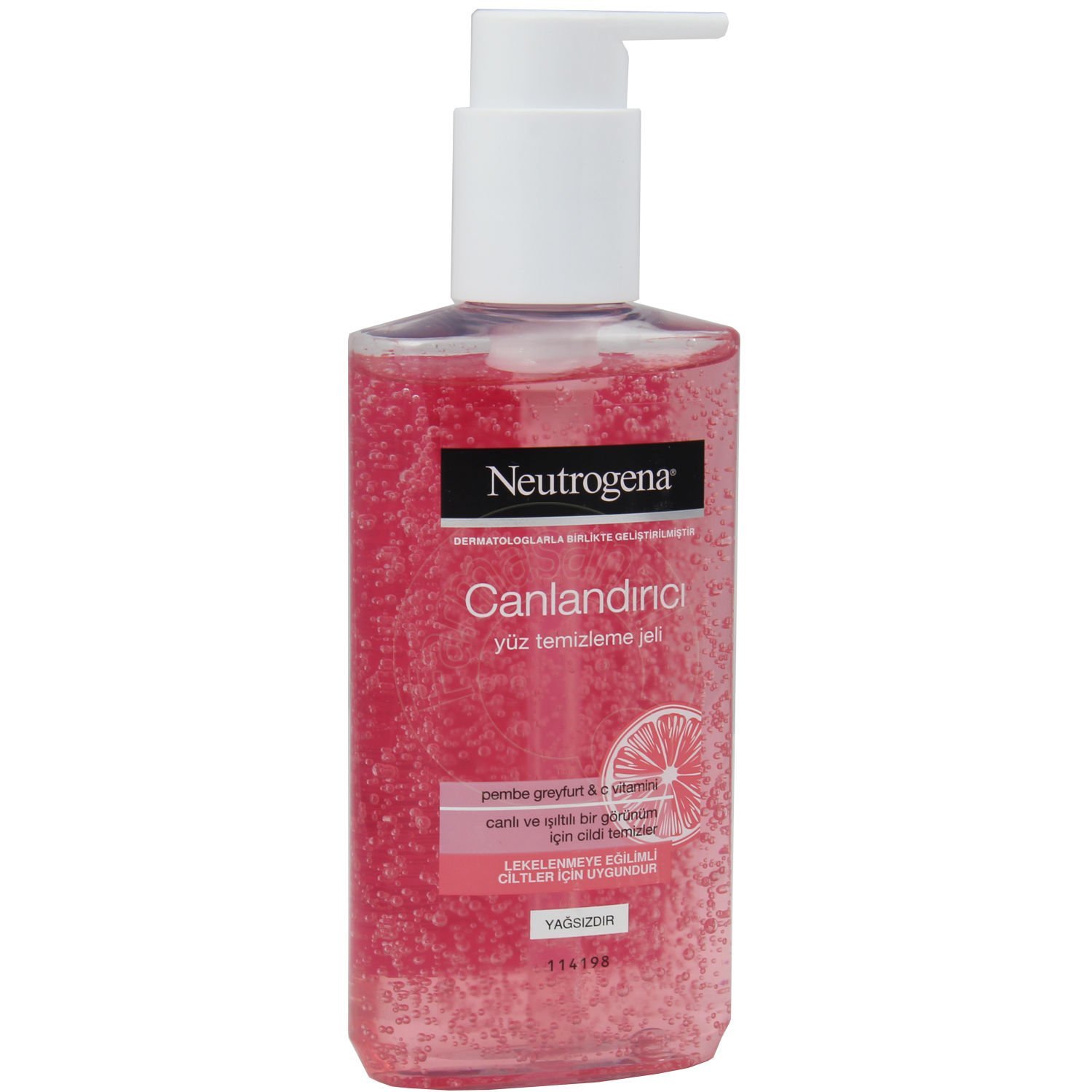 Neutrogena Canlandırıcı Pembe Greyfurt Özlü Yüz Temizleme Jeli 200 ml