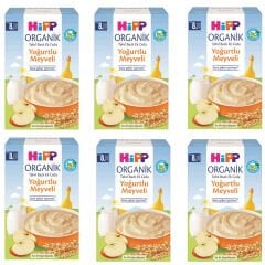 Hipp Organik Yoğurtlu Meyveli 8+ Ay Kaşık Maması 250 gr 6 ADET