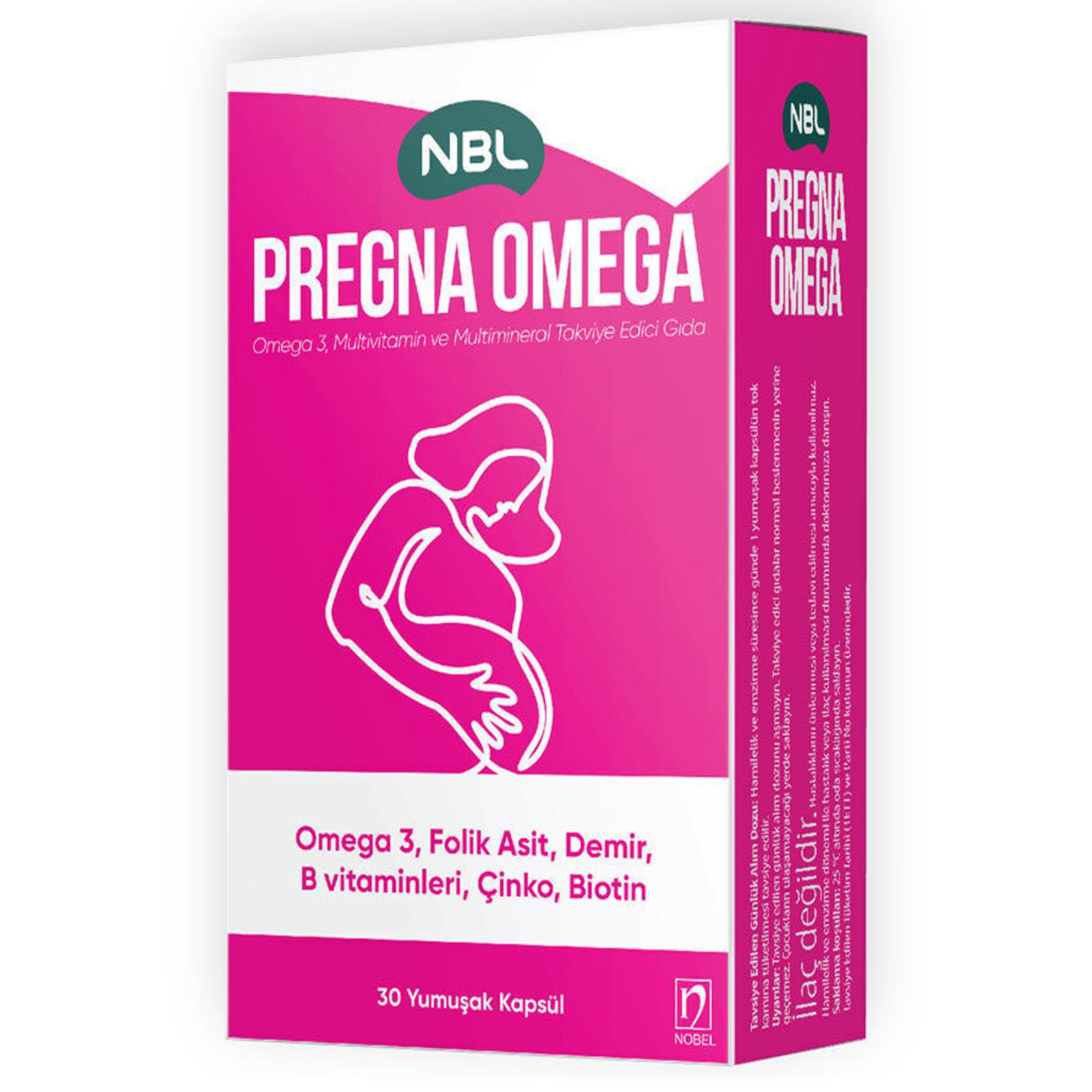Nbl Pregna Omega 30 Yumuşak Kapsül