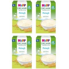 Hipp Organik Pirinçli Tahıl Bazlı 4+ Ay Kaşık Maması 200 gr 4 ADET
