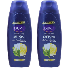 Duru Aloe Vera Mentol Kolajen Kepeğe Karşı Şampuan 700 ml 2 ADET