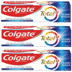 Colgate Total Gelişmiş Beyazlık Diş Macunu 50 ml 3 ADET