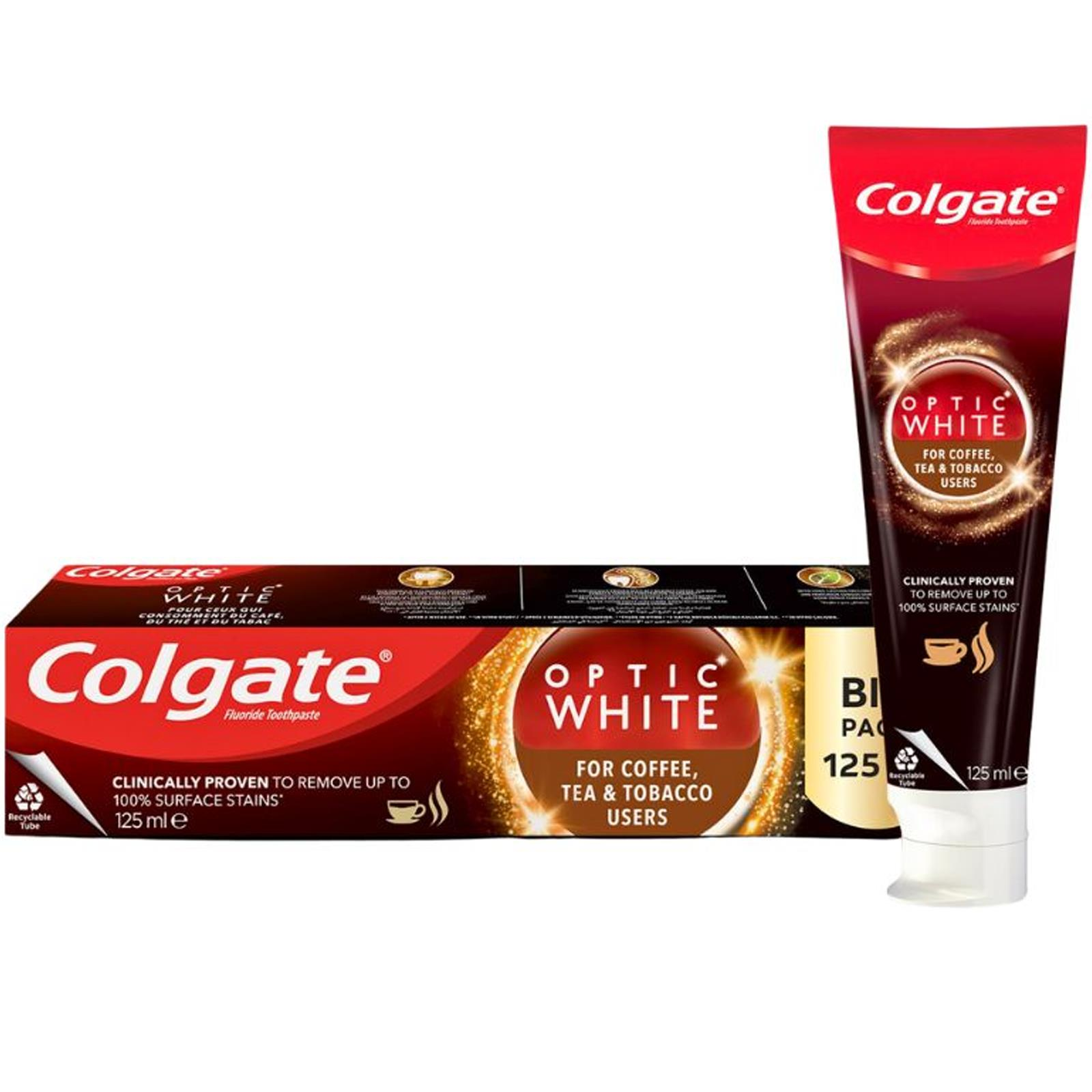 Colgate Optic White Kahve, Çay Ve Tüt ün Kullananlar İçin Diş Macunu 125 ml