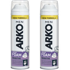 Arko Men Sensitive Hassas Cilt Tıraş Köpüğü 200 ml 2 ADET