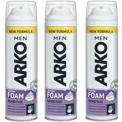 Arko Men Sensitive Hassas Cilt Tıraş Köpüğü 200 ml 3 ADET
