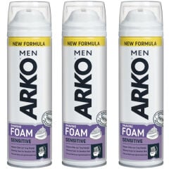 Arko Men Sensitive Hassas Cilt Tıraş Köpüğü 200 ml 3 ADET