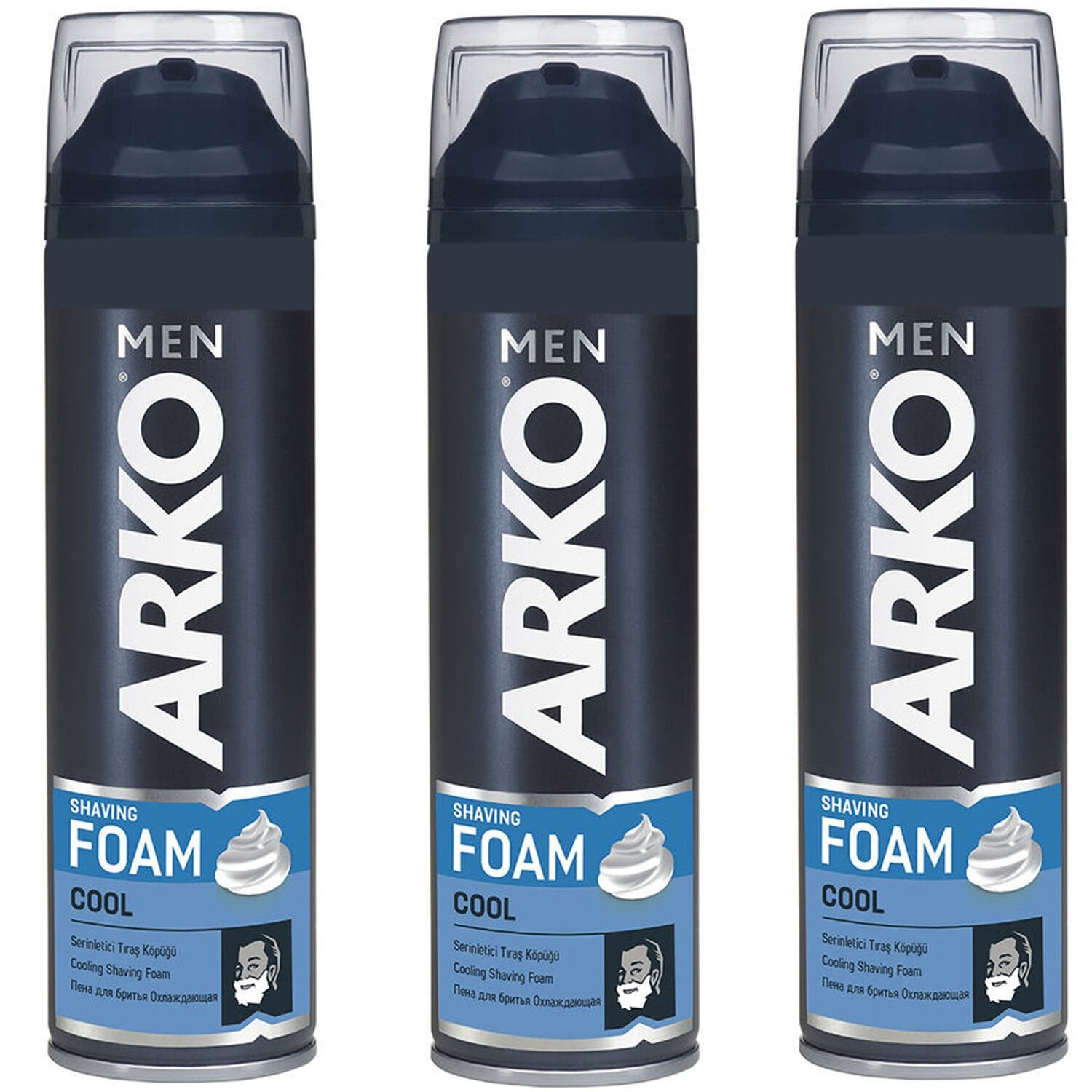 Arko Men Cool Tıraş Köpüğü 200 ml 3 ADET