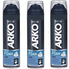 Arko Men Cool Tıraş Köpüğü 200 ml 3 ADET