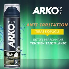 Arko Men Anti-Irritation Tahriş Önleyici Tıraş Köpüğü 200 ml