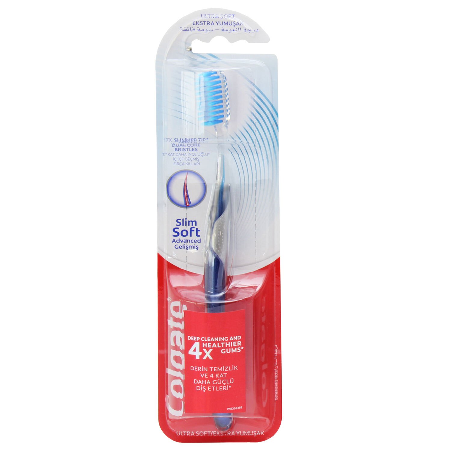 Colgate Slim Soft Advanced Gelişmiş Extra Yumuşak Diş Fırçası Mavi