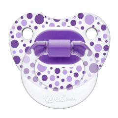 Wee Baby Şeffaf Desenli Damaklı No 2 Emzik 6-18 Ay Mor