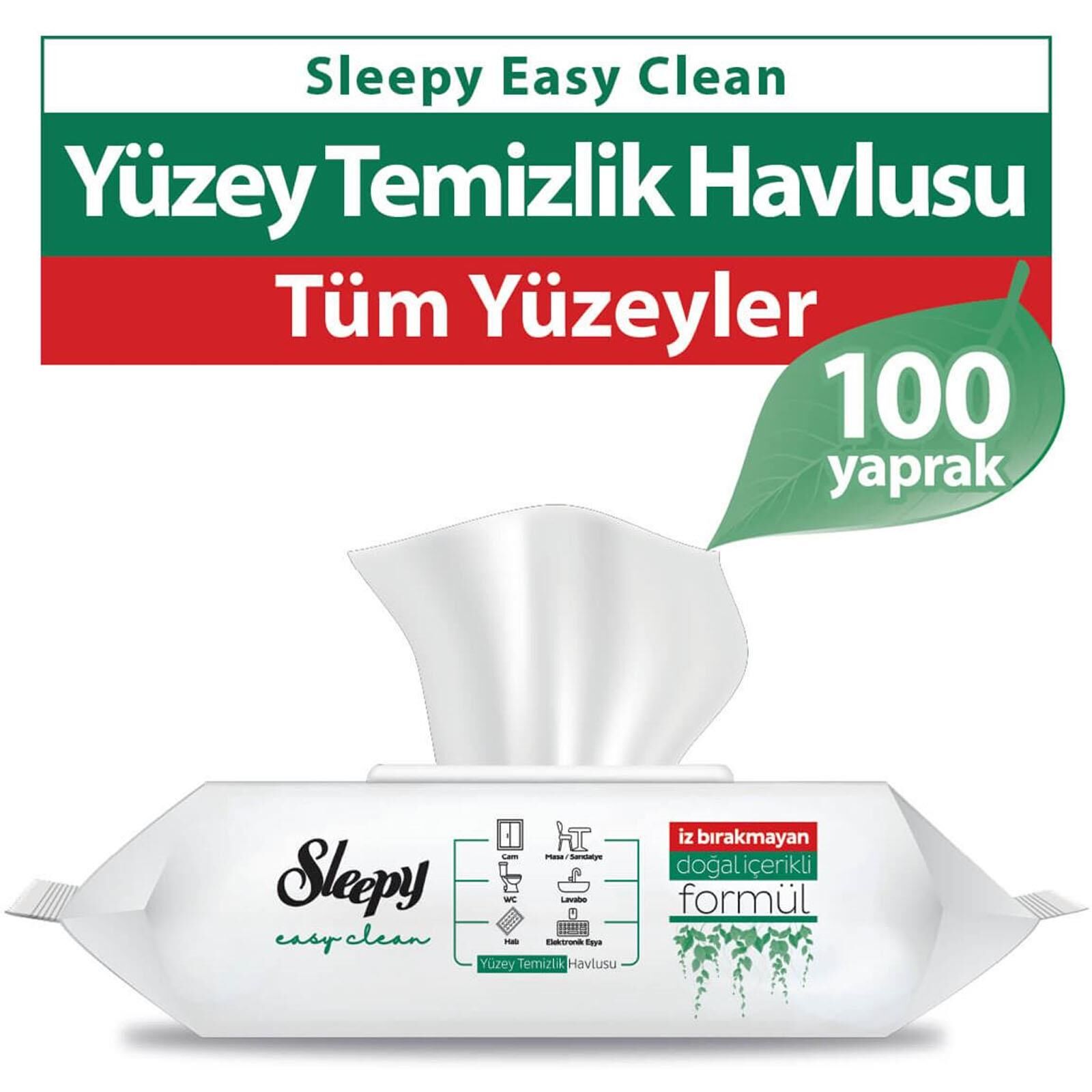 Sleepy Easy Clean Yüzey Temizlik Havlusu 100 Yaprak