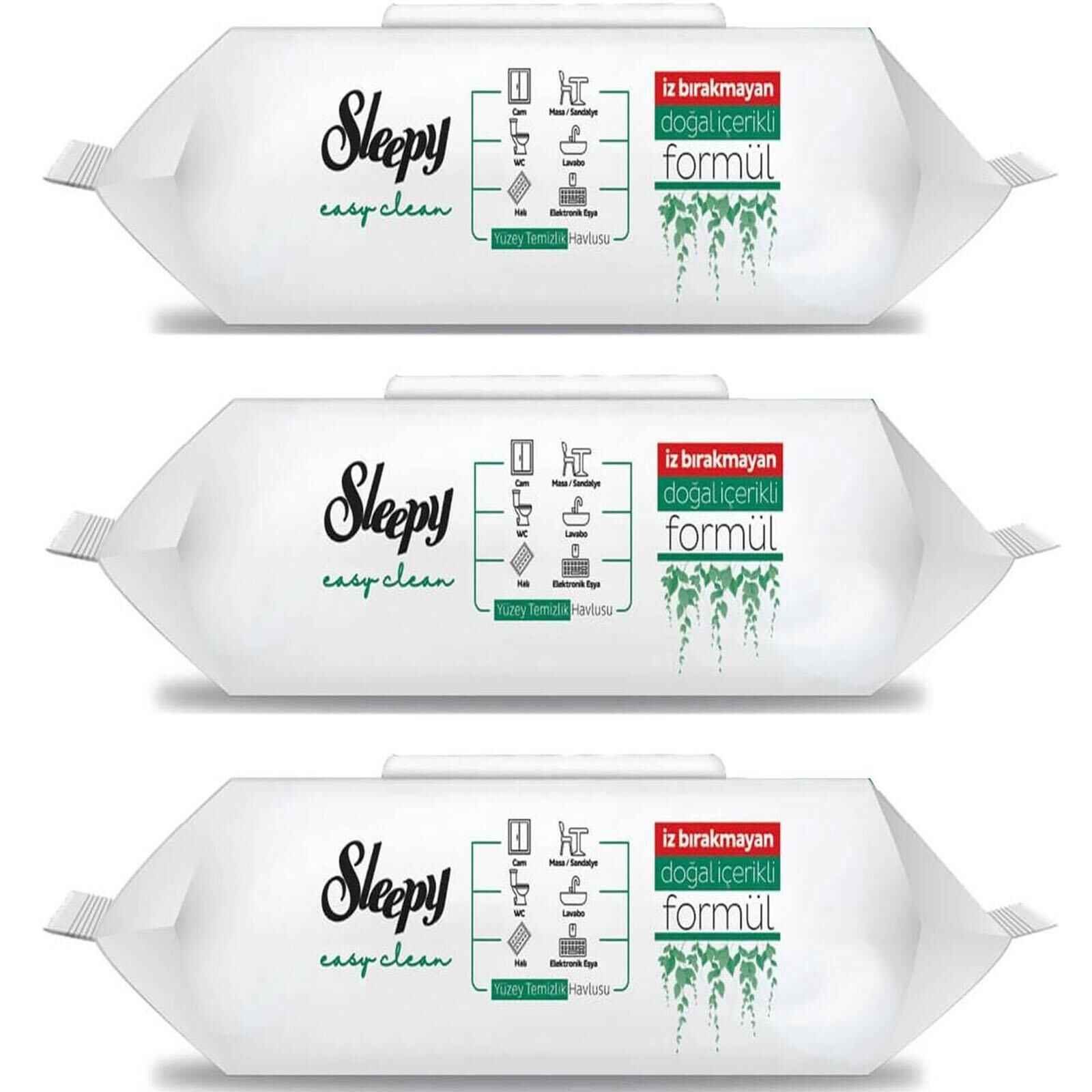 Sleepy Easy Clean 100 lü Yüzey Temizlik Havlusu 3 ADET