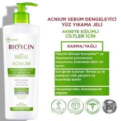 Bioxcin Acnium Sebum Dengeleyici Yüz Yıkama Jeli 500 ml