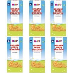 Hipp Organik Bebek Bisküvisi 180 gr 6 ADET