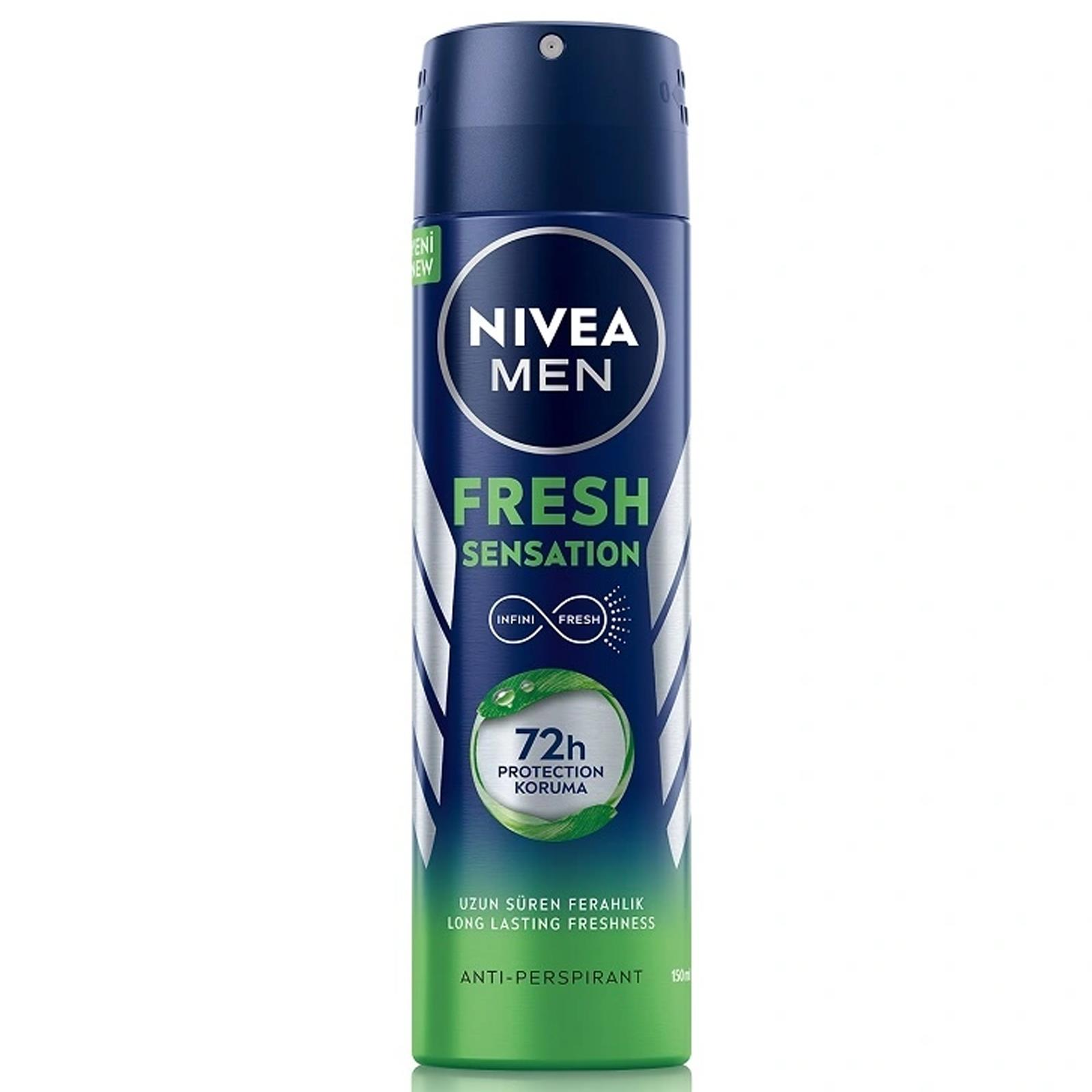 Nivea Men Fresh Sensation Erkek Deodorant Sprey 150 ml