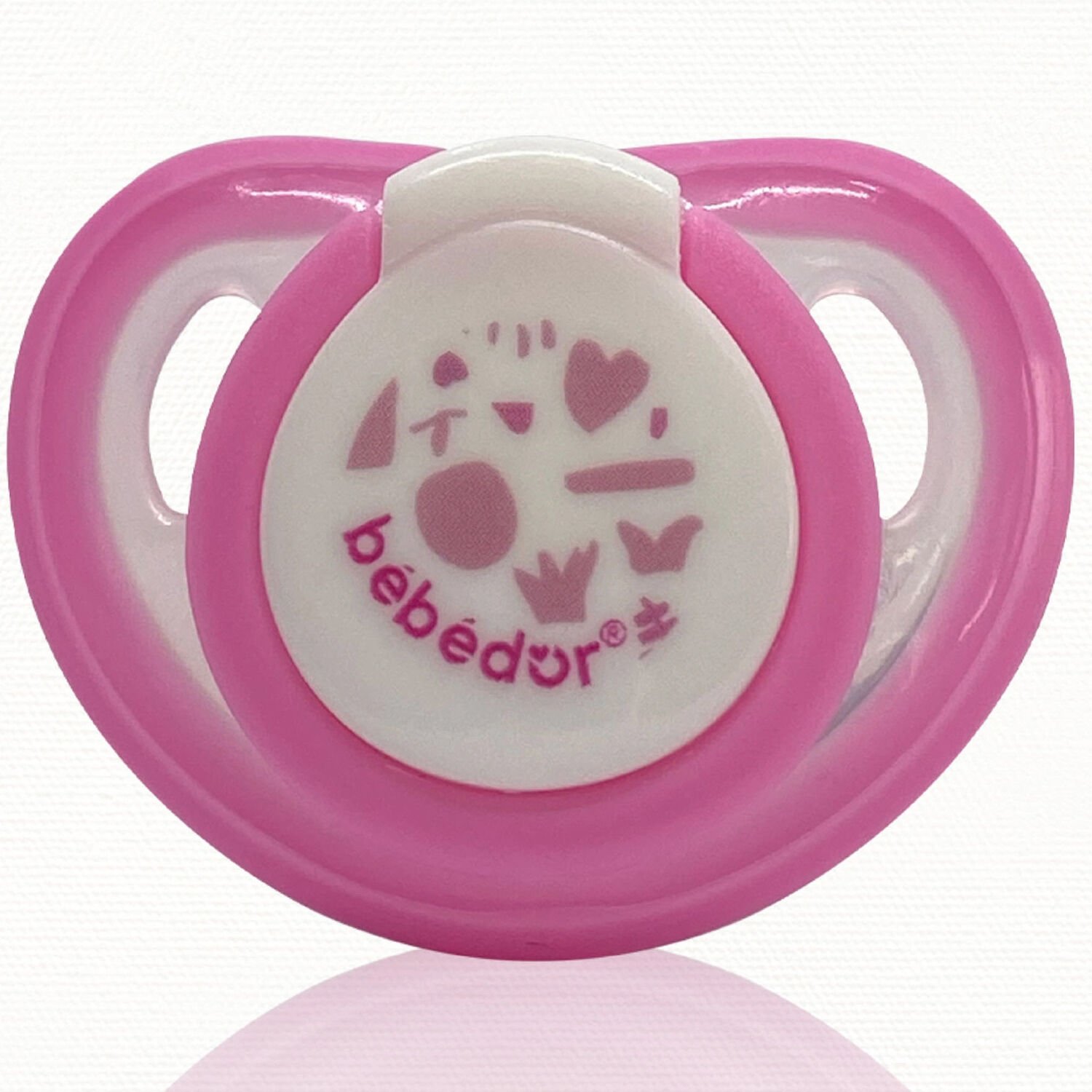 Bebedor 102 Cherry No 2 6-18 Ay Silikon Kiraz Uçlu Emzik Pembe