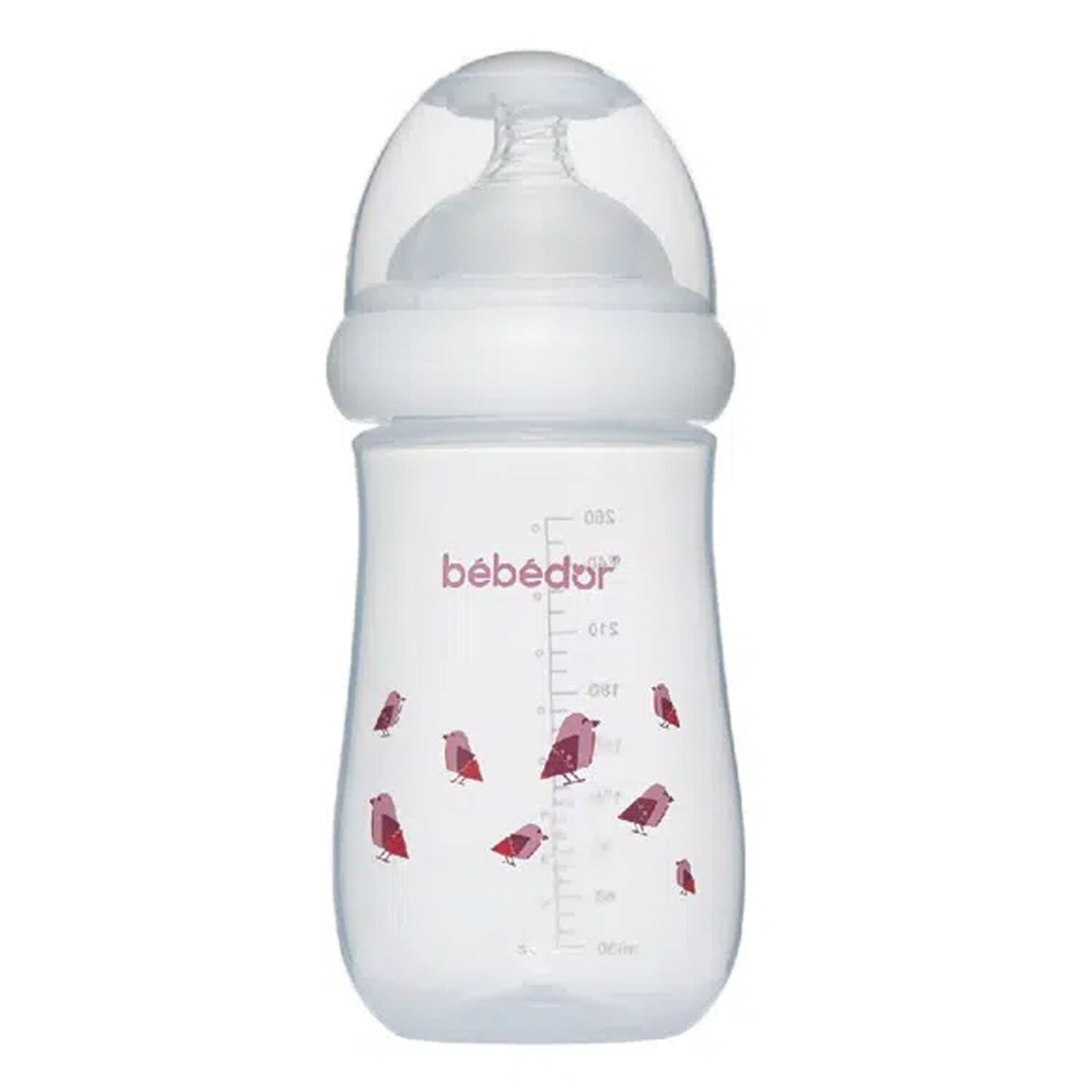 Bebedor Geniş Ağızlı Antikolik Sistem PP Biberon 260 ml Kuş Desenli