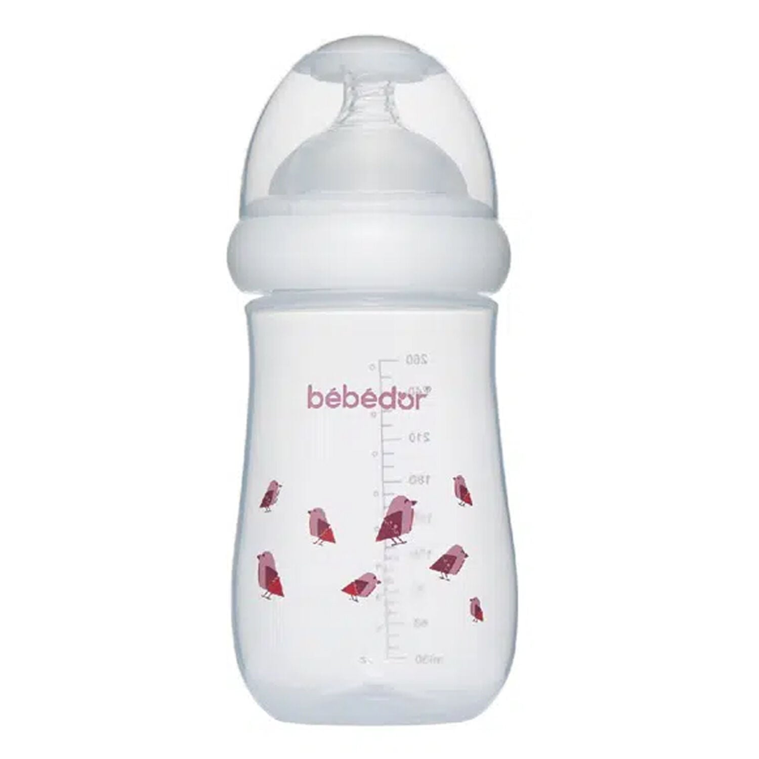Bebedor Geniş Ağızlı Antikolik Sistem PP Biberon 260 ml Kuş Desenli