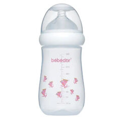 Bebedor Geniş Ağızlı Antikolik Sistem PP Biberon 260 ml Kelebek Desenli