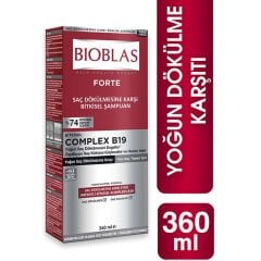 Bioblas Forte Yoğun Saç Dökülmelerine Karşı Bitkisel Şampuan 360 ml 2 ADET
