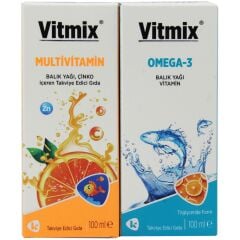 Vitmix Omega 3 Şurup 100 ml Ve Multivitamin Şurup 100 ml 2 li Paket