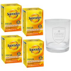 Supradyn Focus 30 Tablet 4 ADET + Cam Bardak Hediye