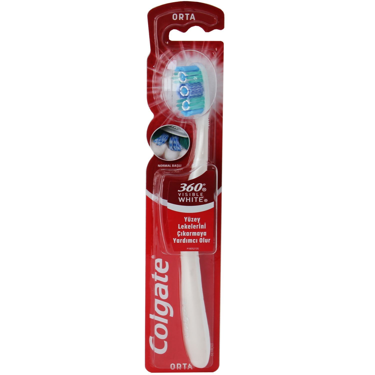 Colgate 360 Visible White Diş Fırçası Orta