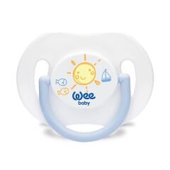 Wee Baby Kapaklı Gündüz Emziği No 2 6-18 Ay Mavi