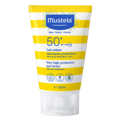 Mustela Çantalı Güneş Bakım Seyahat Seti - Yenidoğan Saç Vücut Şampuanı 500 ml Güneş Losyonu 100 ml