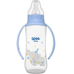 Wee Baby Kulplu PP Biberon 270 ml Mavi