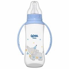 Wee Baby Kulplu PP Biberon 270 ml Mavi