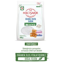 Hacı Şakir Granül Matik Bebekler Ve Hassas Ciltler İçin Çamaşır Deterjanı 1000 gr 2 ADET