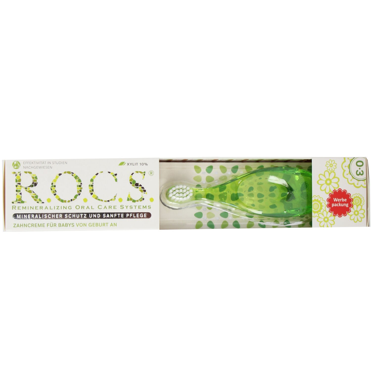 Rocs Baby 0-3 Yaş Arası Diş Macunu Ve Diş Fırçası Seti Yeşil