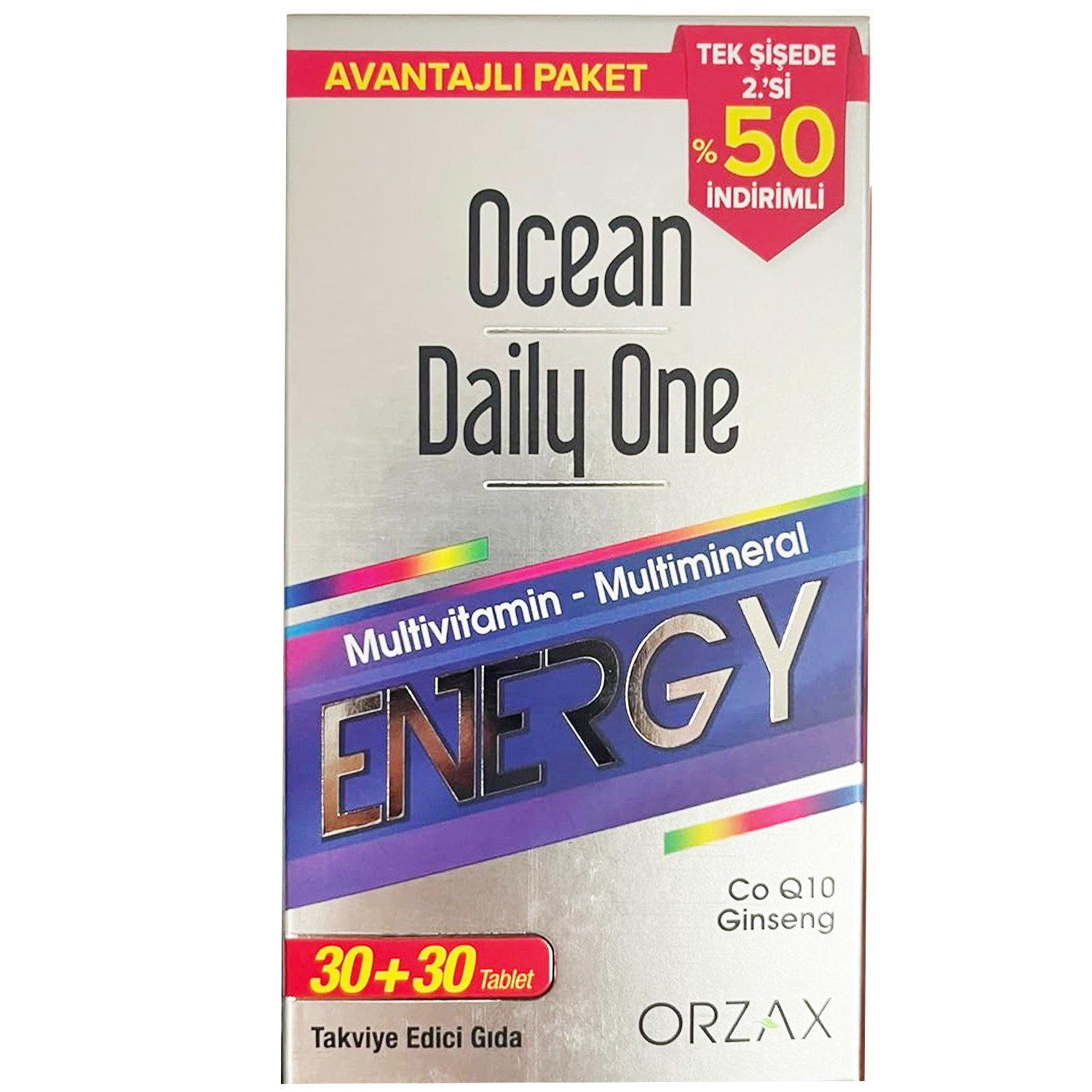Ocean Daily One Energy 30 + 30 Tablet - İkincisi %50 İndirimli