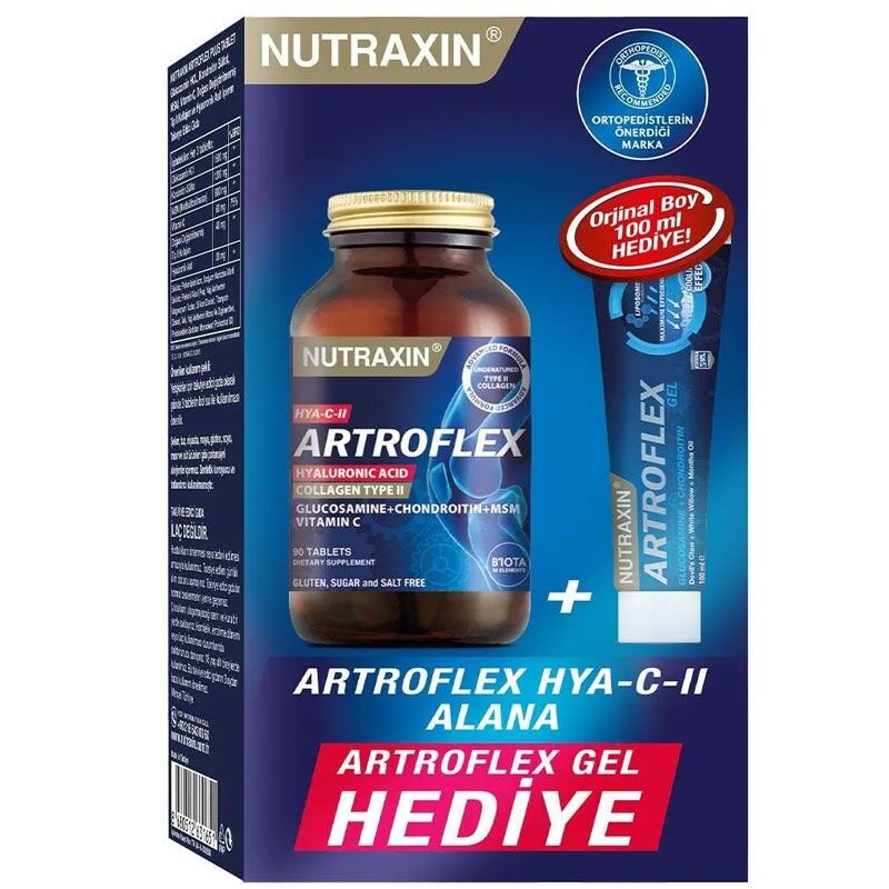 Nutraxin Artroflex HYA-C-II 90 Tablet + Nutraxin Extra Gel 100 ml HEDİYE