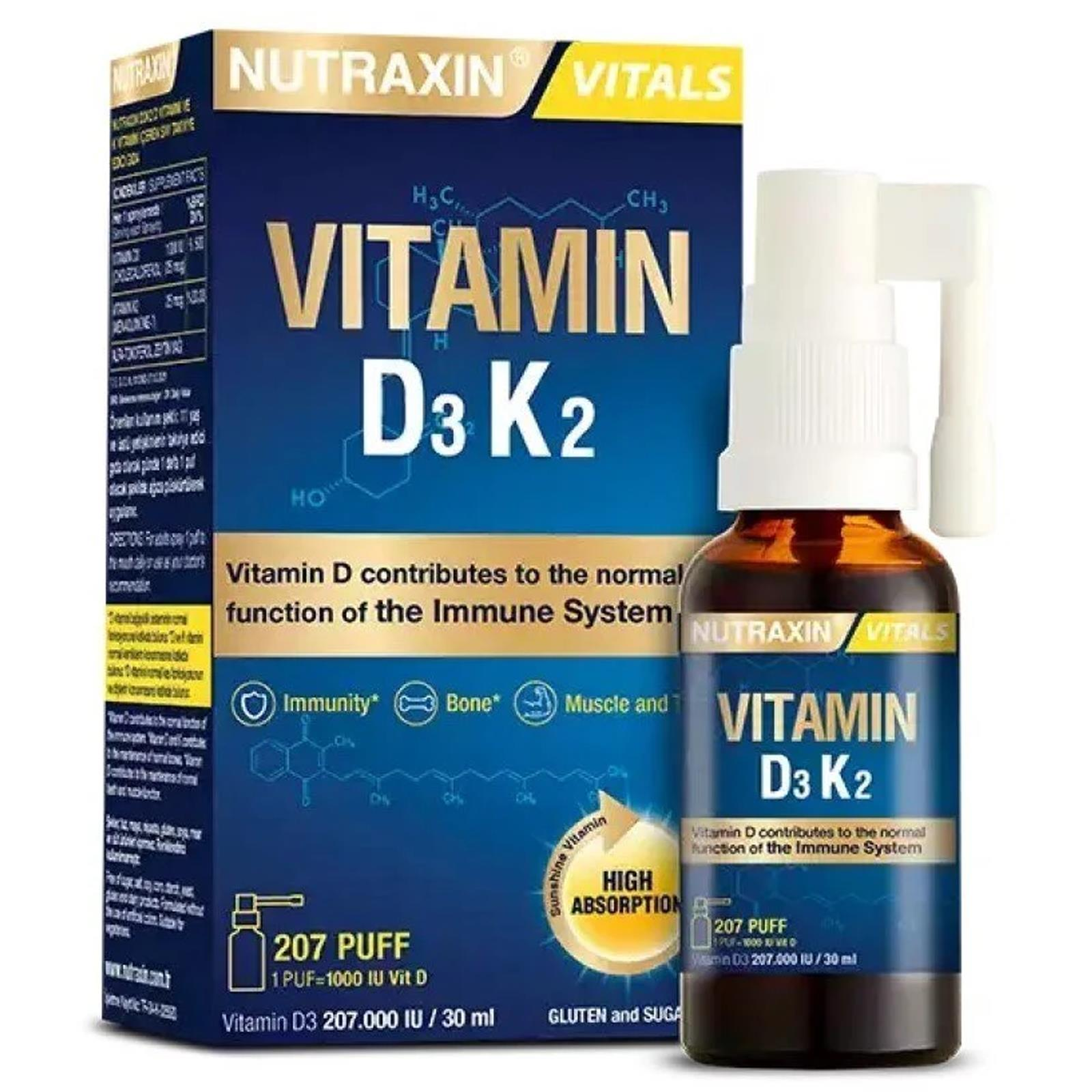 Nutraxin Vitamin D3 K2 Sprey 30 ml