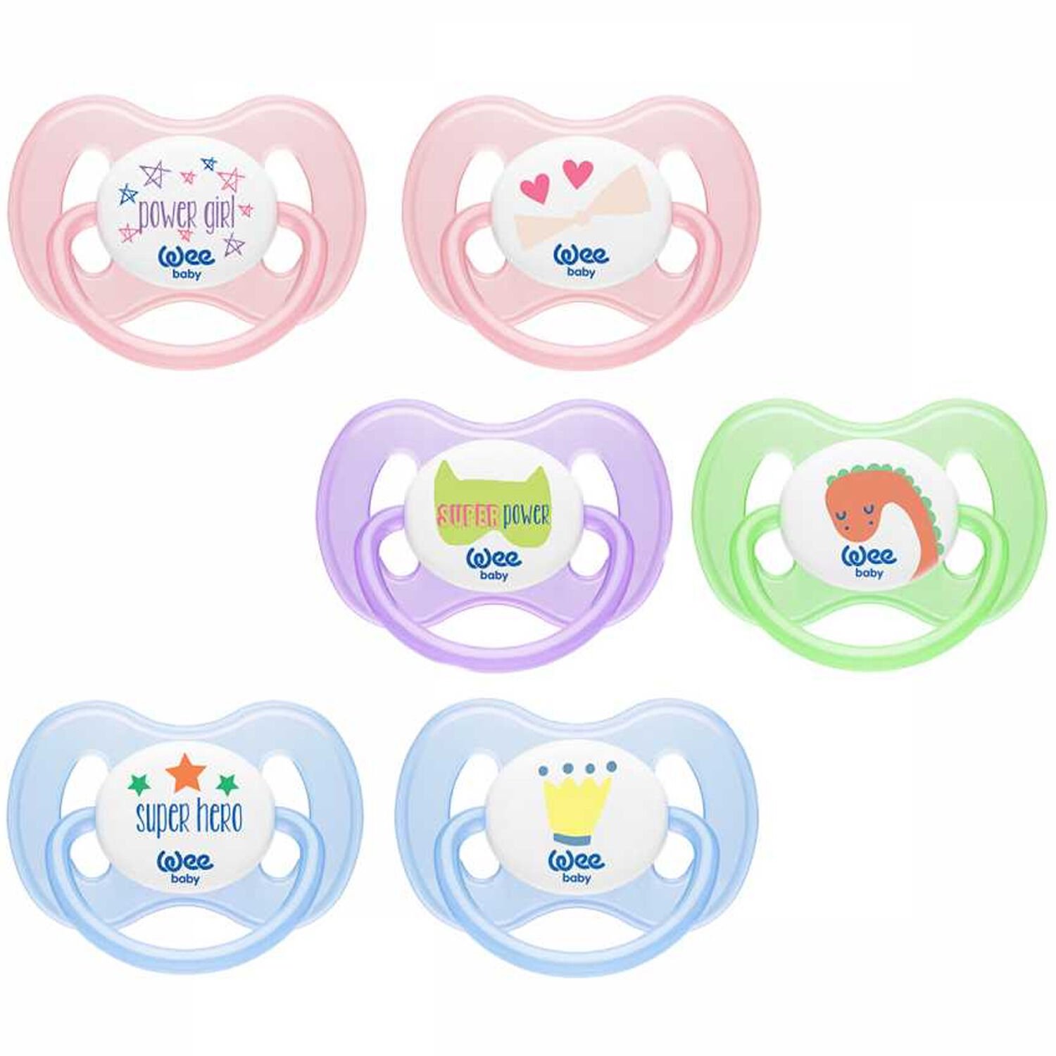 Wee Baby Kelebek Damaklı No 1 Silikon 0-6 Ay Emzik