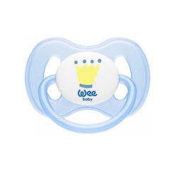 Wee Baby Kelebek Damaklı No 1 Silikon 0-6 Ay Emzik Mavi