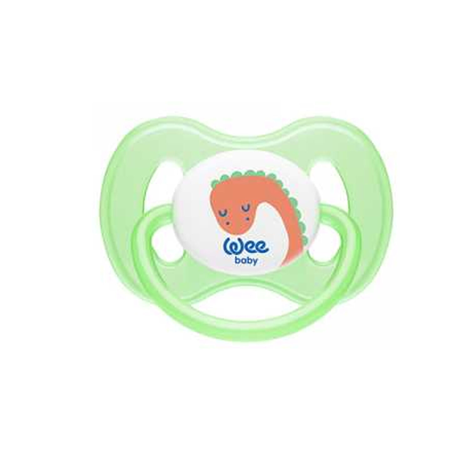 Wee Baby Kelebek Damaklı No 1 Silikon 0-6 Ay Emzik Yeşil