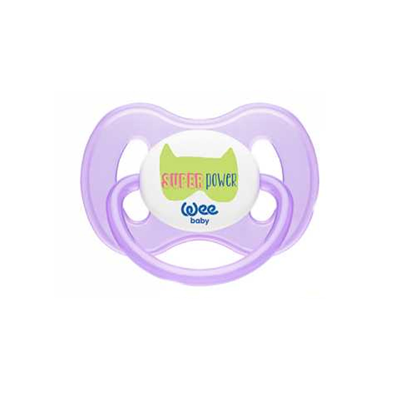Wee Baby Kelebek Damaklı No 1 Silikon 0-6 Ay Emzik Mor