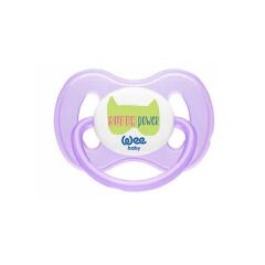 Wee Baby Kelebek Damaklı No 1 Silikon 0-6 Ay Emzik Mor